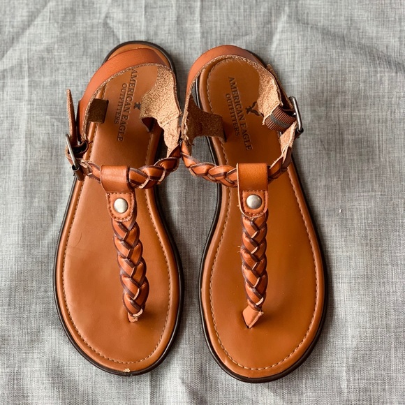 American Eagle Outfitters Braided T-strap Sandals - Picture 2 of 5